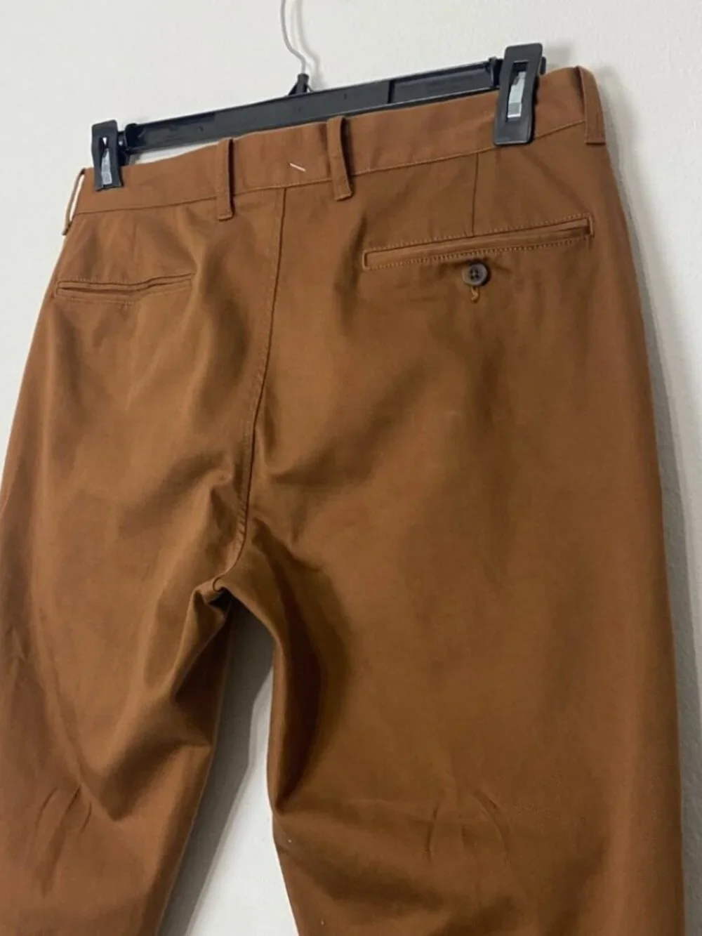 J. Crew Men Mercantile Flex Chino Pants Rust Straight Leg Cotton Size 32 x 32